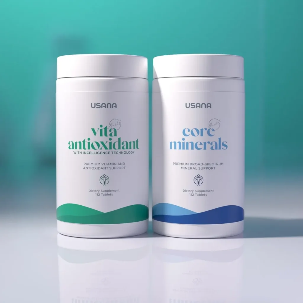 Usana CellSentials, the essential minerals, vitamins, and antioxidants your body needs to thrive.